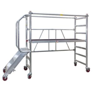 Jumbo 250SKT Foldestillads m/trappe & gelænder (74x250 cm)