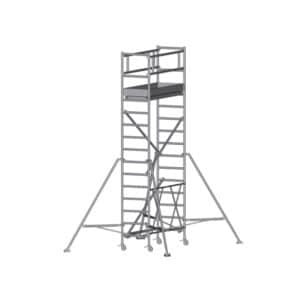 Zarges Z600 Foldestillads 3,55 m (smal) m/ gelænder 75x180