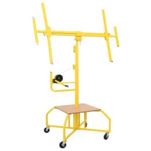 Gipsplade lifter i stål - gul, 300 × 107 × 330 cm