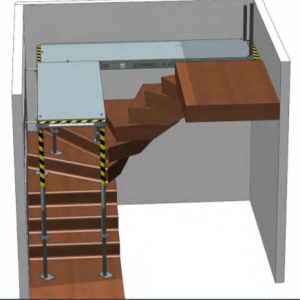 Oxford StairSpan mobil trappe platform, SPS, til arbejde over trapper eller lignende, Compact model 139.5 cm